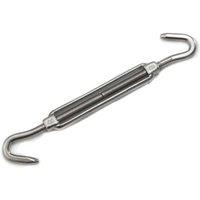 Primrose Silver Stainless Steel Claw End Turnbuckle Shade Sail Fixing Accessory in Metallic Silver