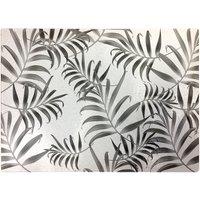 Warren Reed - Designer Hawaiian Style Palm Leaves Glass Chopping Board in Grey