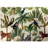 Warren Reed - Designer Exotic Trees & Animals Glass Chopping Board in Green