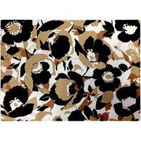 Warren Reed - Designer Modern Flower Pattern Glass Chopping Board in Brown