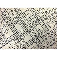 Warren Reed - Designer Monochrome Distressted Pattern Glass Chopping Board in Grey