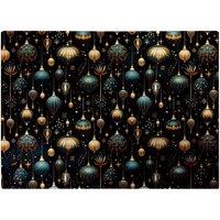 Warren Reed - Designer Christmas Decorations Glass Chopping Board in Blue