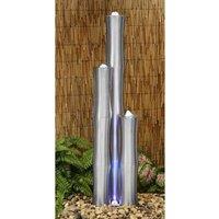 Stainless Steel Water Feature Tubes Outdoor Water Fountain with LEDs