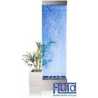 Bubble Water Wall Colour Changing LEDs Stainless Steel 183cm