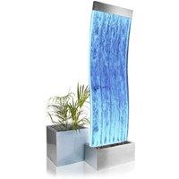 Cosmo Curved Bubble Water Feature Wall Colour Changing Indoor 183cm