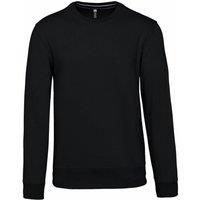 Kariban Men's Crew Neck Sweatshirt in Black | Size: XS