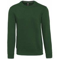Kariban Men's Crew Neck Sweatshirt in Green | Size: XS