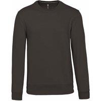 Kariban Men's Crew Neck Sweatshirt in Dark Grey | Size: XS