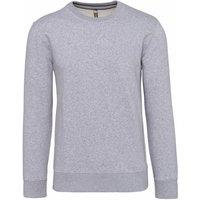 Kariban Men's Crew Neck Sweatshirt in Grey | Size: Large