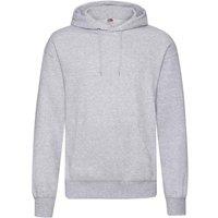 Fruit of the Loom Men's Classic Heather Hooded Sweatshirt in Grey | Size: 2XL