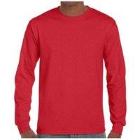 Gildan Men's Ultra Cotton Long-Sleeved T-Shirt in Red | Size: 2XL