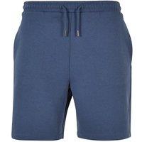 Build Your Brand Men's Ultra Heavy Sweat Shorts in Blue | Size: Large