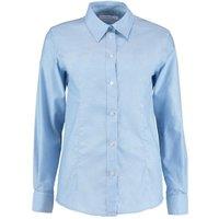 Kustom Kit Women's Oxford Tailored Long-Sleeved Shirt in Light Blue | Size: 10