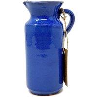 Verano Spanish Ceramics Selena Glazed Hand Dipped Kitchen Dining Rustic Bottle 0.5L (H) 18cm in Blue