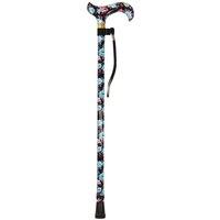 Aidapt Deluxe Patterned Walking Cane Black Floral