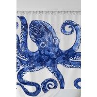 BlissHome Creatures Octopus Design Shower Curtain