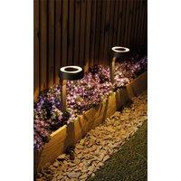 Luxform Up & Down Solar Light Orange 2Pk in Black