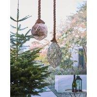 Luxform Hemp Rope Pine Cone Led Battery Light in Brown