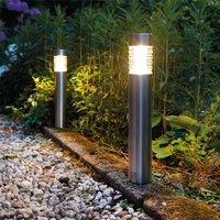 Luxform Tacoma Solar light 2Pk in Metallic Silver