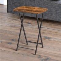 Rafaelo Mobilia Folding Tray Table in Brown