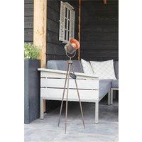 Luxform Leipzig Solar LED Garden Studio Tripod in Brown