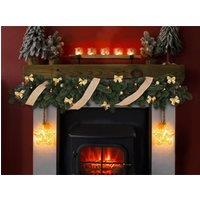 Xmas Haus LED Glass Star Light Festive Decoration in Gold