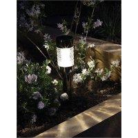 Luxform Solar Macon Garden Spike Stainless Steel in Silver