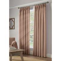 Luxury Living Pencil Pleat Blackout Curtains in Pink | Size: 168 cm width x 183 cm drop