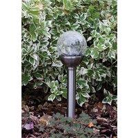Luxform Solar Pilar Garden Spike Stainless Steel in Silver