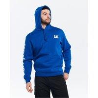 Caterpillar Men's Trademark Banner Hooded Sweatshirt in Blue | Size: Large