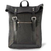 Silver Street London Men's Claude Leather Backpack in Black