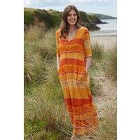 Nomads Clothing Women's Crinkle Tiered Maxi Dress in Yellow | Size: 10