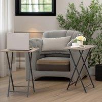 Rafaelo Mobilia 2 Set Small Folding Tables in Grey