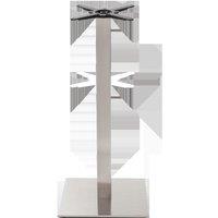 netfurniture Square stainless steel table base - Large 1050 mm in Silver