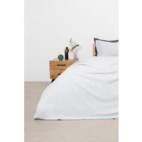 Panda London Panda Bamboo & French Linen Duvet Cover in Mid Grey | Size: Double