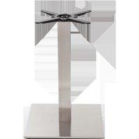 netfurniture Square Stainless Steel Table Base - Large - Height - 730 Mm in Silver