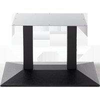 netfurniture Black Cast Iron Pyramid Table Base - Twin - Coffee Height - 480 Mm