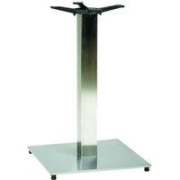 netfurniture Pluto Square Stainless Steel Table Base in Silver