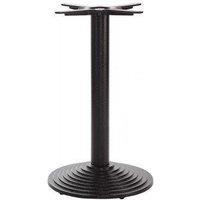 netfurniture Black Cast Iron Round Step Table Base - Medium - Height - 720 mm