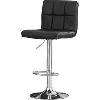 netfurniture Subic Bar Stool PU Chrome & Black