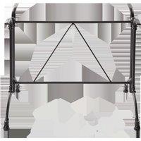 netfurniture Black Continental Table Base - Twin - 690 Mm