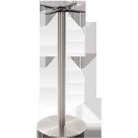 netfurniture Round stainless steel table base - Medium 1050 mm in Silver