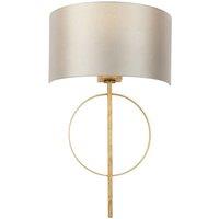Netlighting 'TRENTO' Dimmable Stylish Contemporary Indoor 5 Light Fabric Wall Lamp in Rose Gold