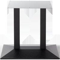 netfurniture Black Cast Iron Pyramid Table Base - Twin - Height - 730 mm