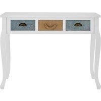 Orsina Aesthetic Console Table, Sturdy & Durable Hallway Table, Aesthetic Style Console Table with a Drawer in White