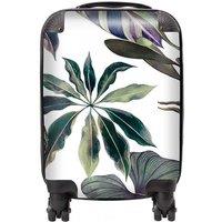 Warren Reed - Designer Watercolor Tropical Leaf Suitcase in Green | Size: Large