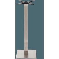 netfurniture Square stainless steel table base - Medium 1050 mm in Silver