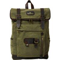 Gandys Bali Water Resistant 21L Waxed Cotton Backpack with Laptop Sleeve in Khaki