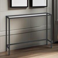Storvo Black Metal Hallway Console Table