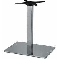 netfurniture Zuton Rectangular Inox Table Base in Silver